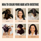 Overtone Semi Permanent Hair Color Conditioner, Cherry Chestnut, 8 oz, Nourishing, Damage-Free, Color Depositing Mask for All Hair Types with Shea Butter & Coconut Oil, Vegan & Cruelty-Free