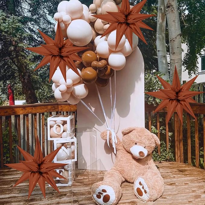 ZAKVOOR 60 Pcs Star Balloons 12 Spike Foil Explosion Party Decoration Balloons - Image 5