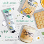 Nurture by Nature RELAX & UPLIFT Spa Kit for Women – Birthday Gifts for Women – 6 Piece Gift Basket with Hand Soap, Body Scrub, Hand Cream & More - Vegan Self Care Kit - Relaxation Gifts for Her