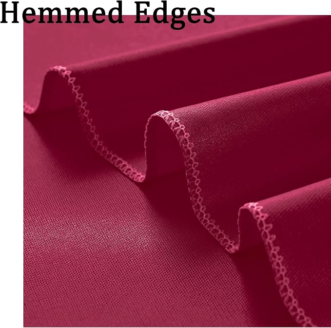 30ft x 10ft Maroon Backdrop Curtains - Image 4