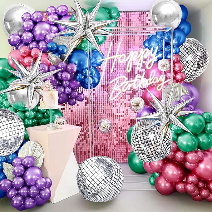 Chrome Metallic Balloon Garland Arch Kit 145PCS - Image 3