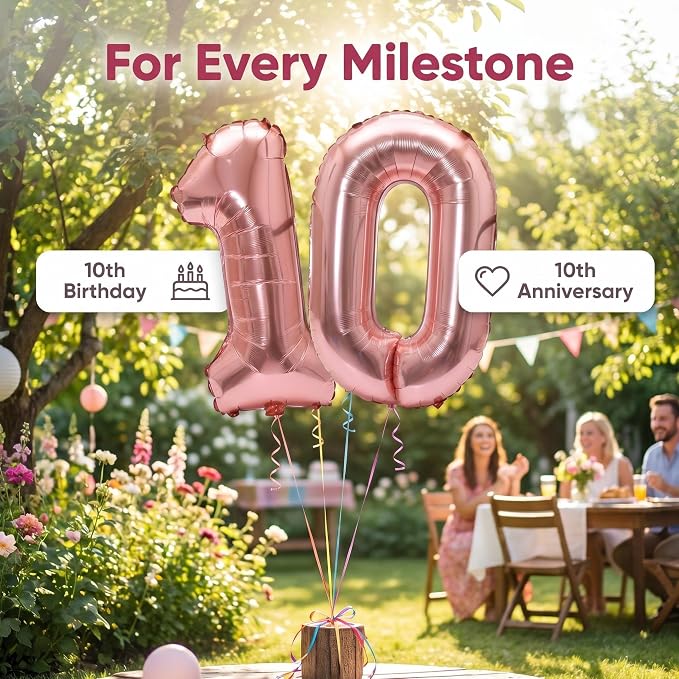 YPSelected 32 Inch Large Foil Helium Number Balloon Birthday Wedding Party 0-9 - Image 5