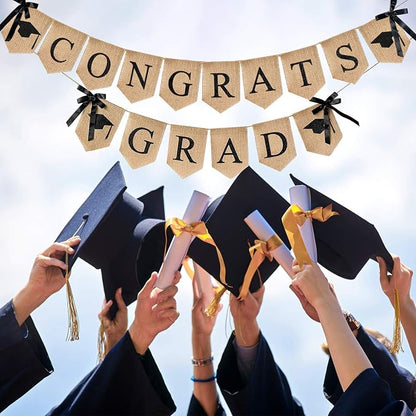 2026 Graduations Decorations Burlap Banner - Image 7