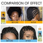 Braid Foam Control Mousse Braiding Mousse No-Water Braid Shampoo for Braids, Twist, Locs - Hair Foaming No Flake Extra Hold - Rinse-Free Dreadlock Shampoo for Build-Up, Odor, Itch & Flakes(2PCS)