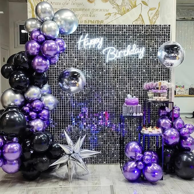 Purple and Black Balloons - Image 5