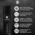 Mane Hair Thickening Spray & Root Touch Up, Instantly Thicker Hair for Men & Women, Fill in Hairlines and Hide Thinning and Fine Patches - Silver, 12 Colors (6.76 oz)