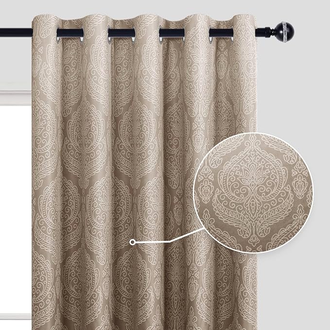 DWCN Brown Curtains for Bedroom - Image 2