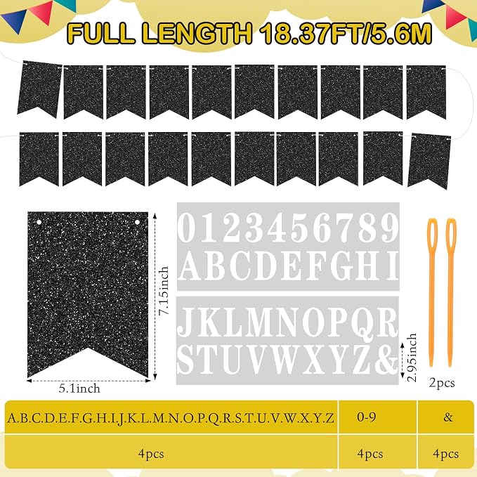 Mooliwe 171 Pcs DIY Custom Banner Kit Make Your Own Customizable Sign - Image 2