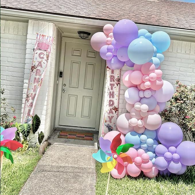 Pink Blue Balloon Arch Kit - Image 7
