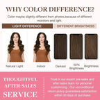 GOO GOO Clip in Hair Extensions Real Human Hair, Remy Human Hair Extensions Clip ins for Women, Natural Human Hair, 16inch 160g 9Pcs, #4A Chocolate Brown
