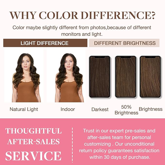 GOO GOO Clip in Hair Extensions Real Human Hair, Remy Human Hair Extensions Clip ins for Women, Natural Human Hair, 12inch 85g 7Pcs, #4A Chocolate Brown