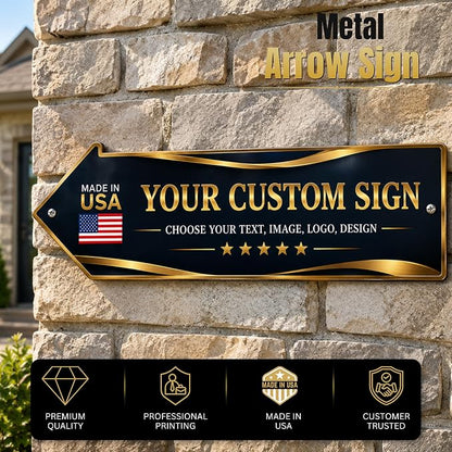 Custom sign outdoor Right arrow sign by BCB| direction signs Printed in USA | - Image 2