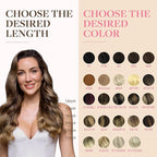 GOO GOO Tape in Hair Extensions Human Hair, 4/27/4 Balayage Chocolate Brown to Caramel Blonde, 18inch 25g 10pcs, Skin Weft Seamless Invisible, Silky Straight with Thick Ends, Remy Human Hair