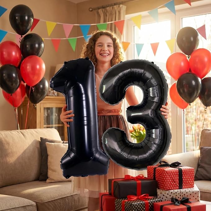 Number 13 Balloon Foil Mylar Balloons - Image 3