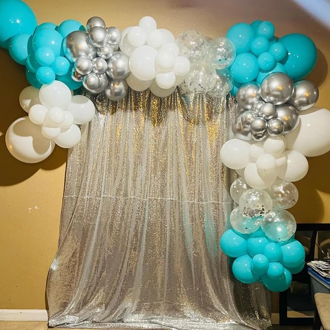 Teal and Silver Balloons - Image 4