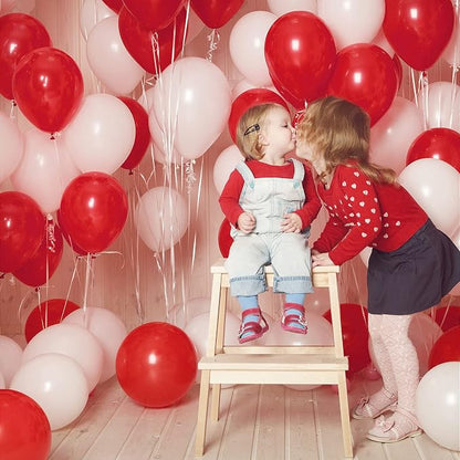 FOTIOMRG 110pcs Red Balloon Garland Arch Kit, 18 12 10 5 inch Red Latex - Image 7