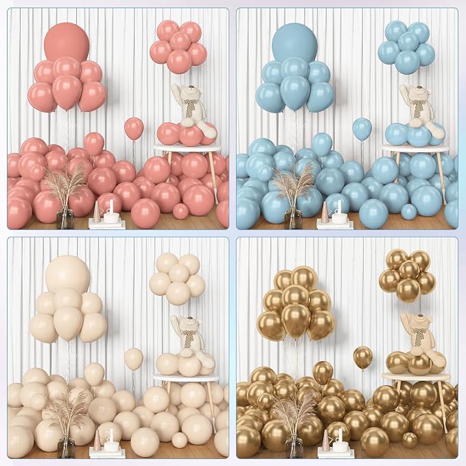 Amandir 153pcs Dusty Pink Blue Balloon Garland Arch Kit Different Sizes | 18 12 - Image 7