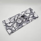 Soft Stretchy Headband, 3-in-1 Versatile Twist Style, One-Piece (Hockey Hearts, Adult)