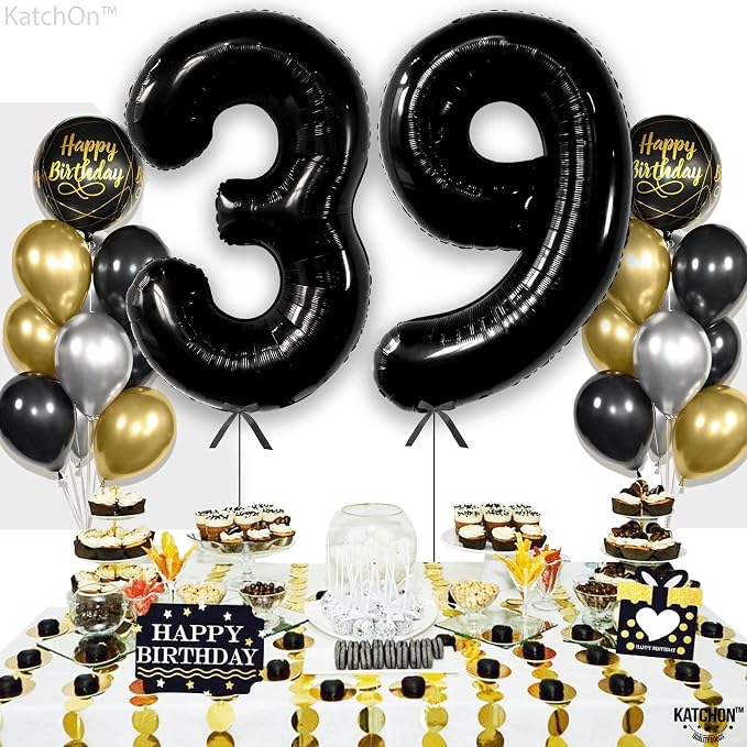 KatchOn Big 39 Balloons Numbers Black - Image 3