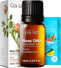 Gya Labs Rose Otto Essential Oil - 0.34 Fl Oz - for Hair, Skin, Diffuser, Aromatherapy & DIY Candle Making Scent