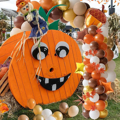 2 Set Adjustable Fall Balloon Column Stand Kit Thanksgiving Balloon Arch - Image 8