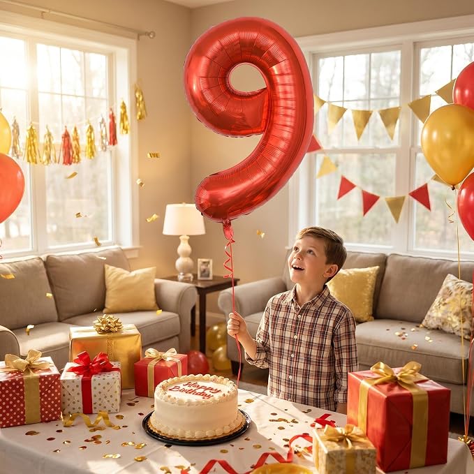 YPSelected 32 Inch Large Foil Helium Number Balloon Birthday Wedding Party 0-9 - Image 2
