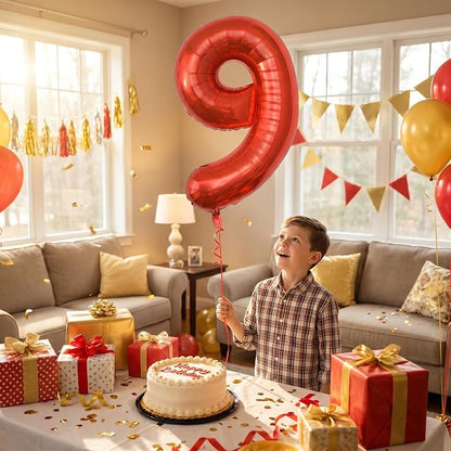 YPSelected 32 Inch Large Foil Helium Number Balloon Birthday Wedding Party 0-9 - Image 2
