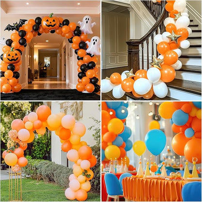 RUBFAC Orange Balloons Arch Kit Different Sizes 18/12/10/5 Inch 129pcs | Burnt - Image 4