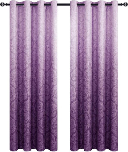 DWCN Ombre Blackout Curtains for Bedroom - Image 8