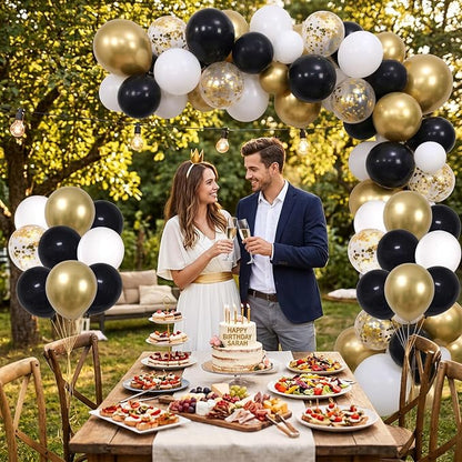 60-Pack 12-Inch Confetti Latex Balloons - Image 5
