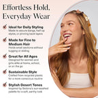 Kitsch Small Hair Clips for Women and Girls – Mini Claw Clips – Hair Accessories – Daily Styling, Recycled, | Ideal Gifts for Women Sedona – 8pc Set