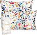 2 Pack Mulberry Silk Pillowcase for Hair and Skin - Queen Size 20 x 30 Inches with Hidden Zipper Watercolor Flower 19 Momme Soft Sleeping Silk Pillow Case for Women, Moms