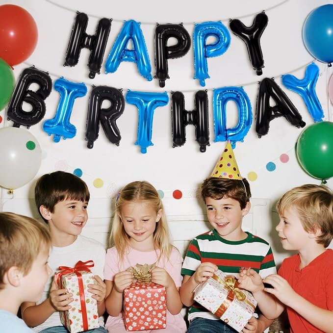 Happy Birthday Balloons Banner, Foil Balloon Personalized Name Letters Balloons - Image 2