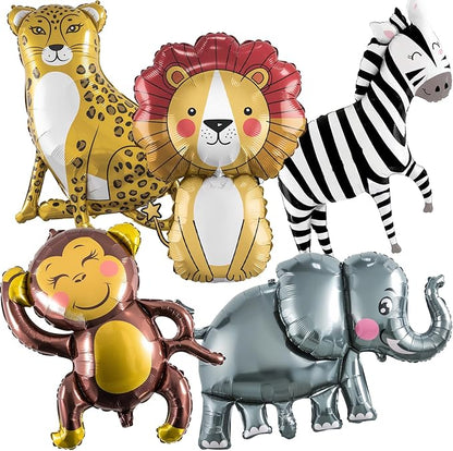 Jungle Safari Animals Balloons, Jungle Safari Theme Birthday Party Decorations by Lingqiang