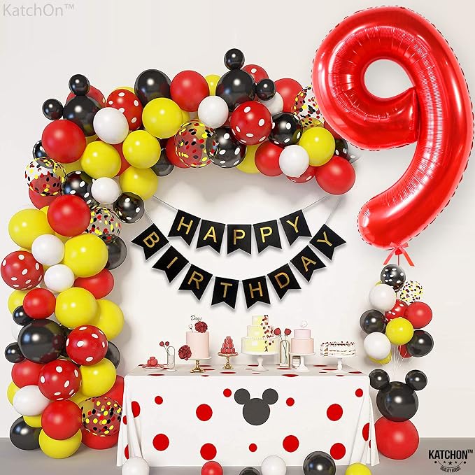 KatchOn Red Number 9 Balloon 40 Inch, 9 Balloon - Image 9