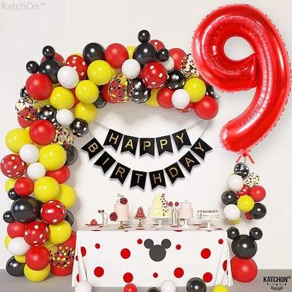 KatchOn Red Number 9 Balloon 40 Inch, 9 Balloon - Image 9