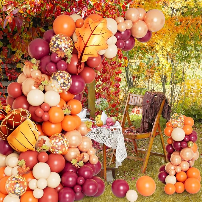 DBKL 138pcs Fall Balloon Garland Arch Kit - Image 2