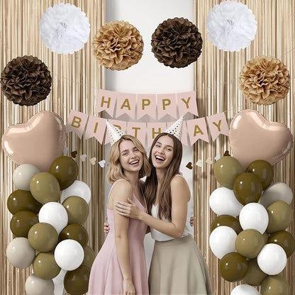 Brown Happy Birthday Party Decorations - Image 4