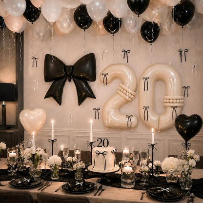 Beige 20 Balloon Number, 20th Birthday Decorations - Image 8