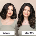 Irresistible Me Real Human Hair Extensions Clip Ins – 100% Human Hair Clip In Extensions for Length & Volume – Invisible Extension – Heat Resistant & Dyeable – Mocha Balayage, 14 Inches