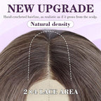 NAYOO Long Ombre Dirty Blonde Wavy Wig for Women 26 Inch Middle Part Lace Hairline Curly Wavy Wig Natural Looking Synthetic Heat Resistant Fiber Wig for Daily Party Use