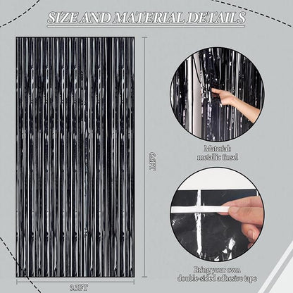 DECOCKRAT 2 Pack Foil Fringe Backdrop - Image 3