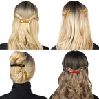 12pcs Hair Barrettes Set for Women and Girls, Hair Clips for Thick Thin Fine Hair, Non-metal Hair Accessories, Non-Slip Grip Handmade Snap Hairpin, BPA Free