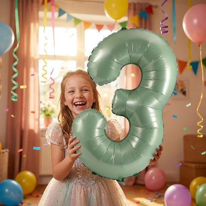 YPSelected 32 Inch Large Foil Helium Number Balloon Birthday Wedding Party 0-9 - Image 2