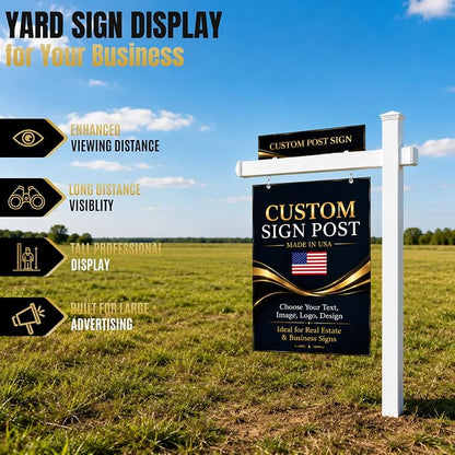 Custom Real Estate Sign Post By BCB Print – Yard Sign Holder - Image 4