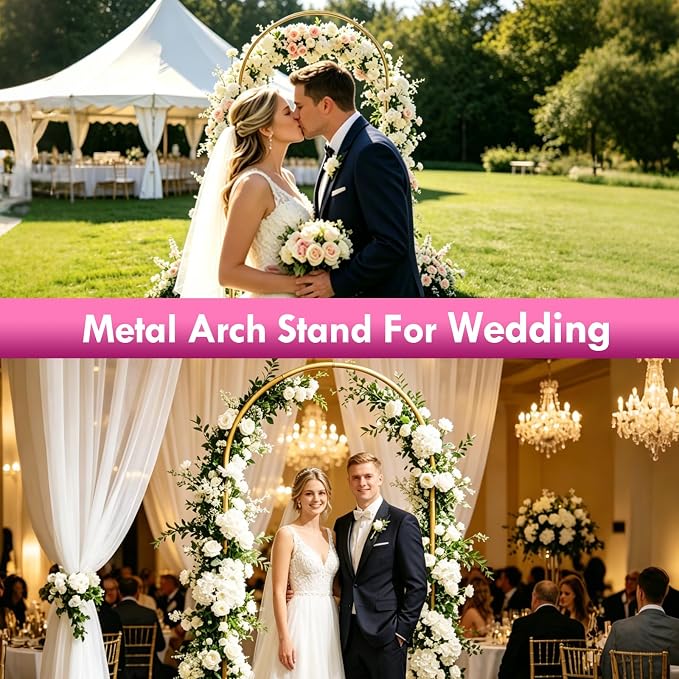 6ft Arch Backdrop Stand, Metal Wedding Arch Backdrop Stand - Image 2
