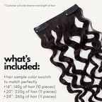 Irresistible Me 3A Curls Real Human Hair Extensions Clip Ins – 100% Human Hair Clip In Extensions for Length & Volume– Invisible Extension –Heat Resistant & Dyeable –Chocolate Brown, 14 Inches