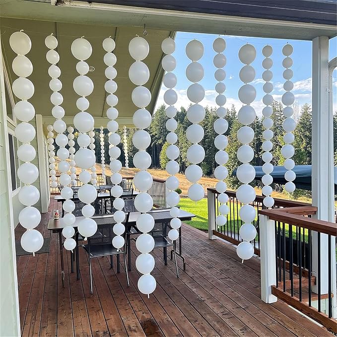 White Link Balloons, Pearl Quick Balloon - Image 8