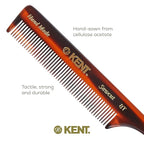 Kent 8T Rat Tail Combs Teasing Comb for Hair Styling and Sectioning, Handmade Fine Tooth Comb Parting Combs for Braiding Hair and Styling for Women, Saw Cut and Hand Polished