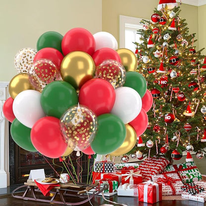 Patimate Red and Green Christmas Balloons Set - Image 5